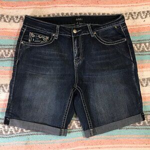 Stylish G-Star Raw Denim Stretchy Cuffed Shorts sz 12